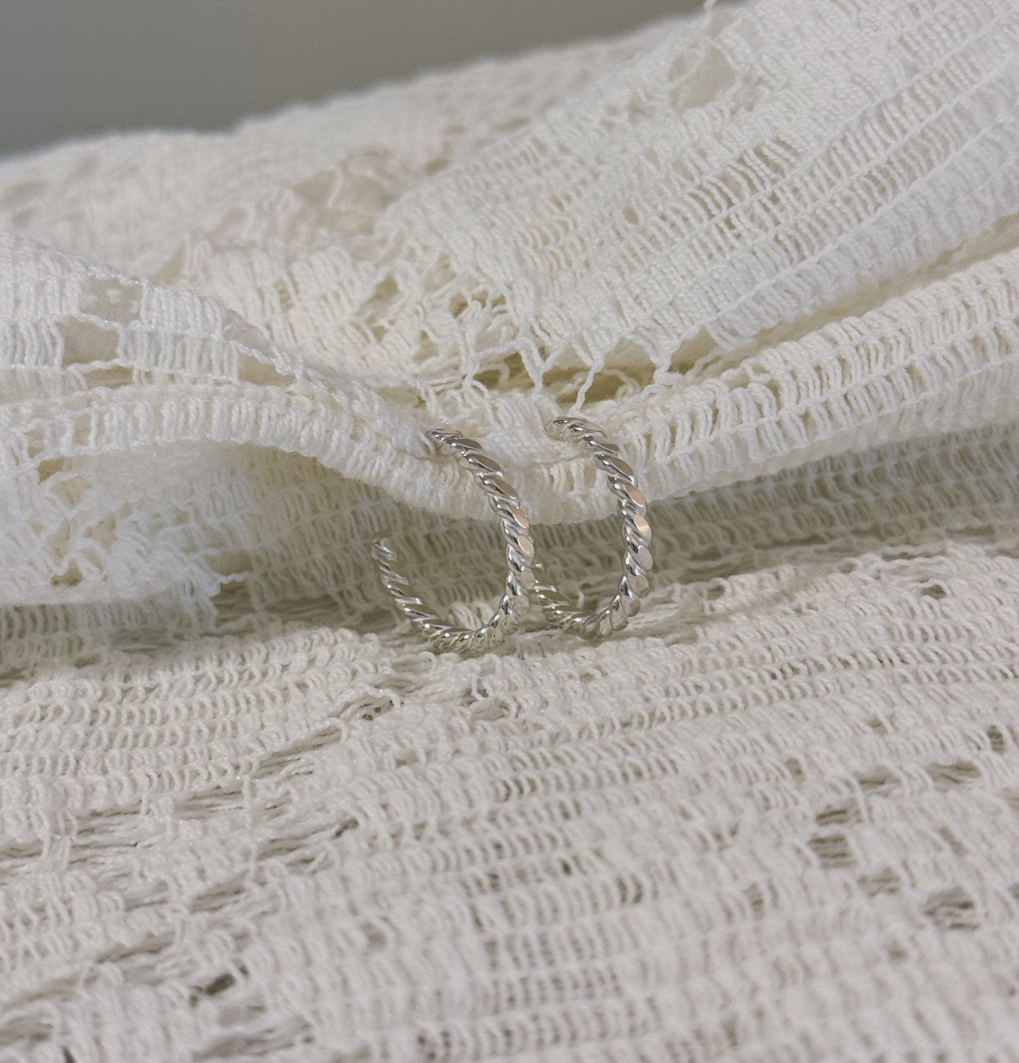 Hoop Earrings - Thin & Twisted