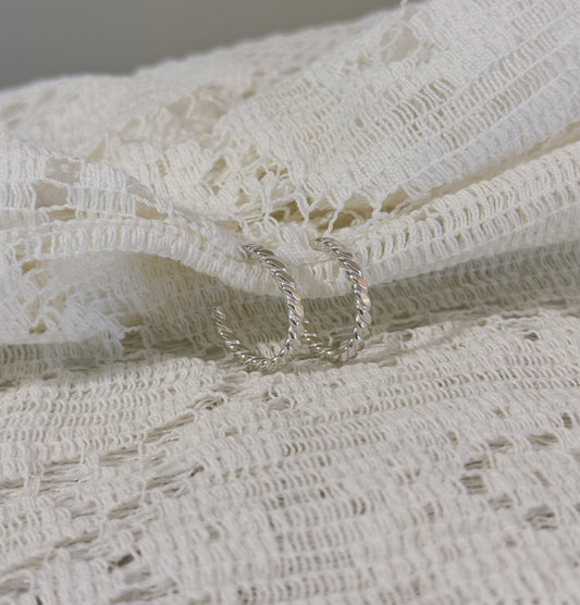 Hoop Earrings - Thin & Twisted